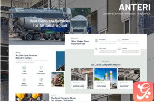 Anteri - Concrete Services Elementor Template Kit