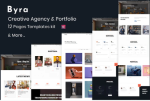 Byra - Creative Agency & Modern Portfolio Elementor Template Kit