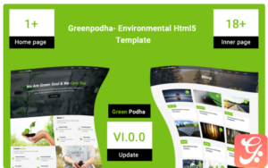 Greenpodha- Environmental Html5 Website Template 1.0