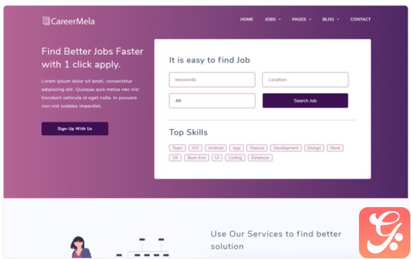 Careermela Job portal Website Template