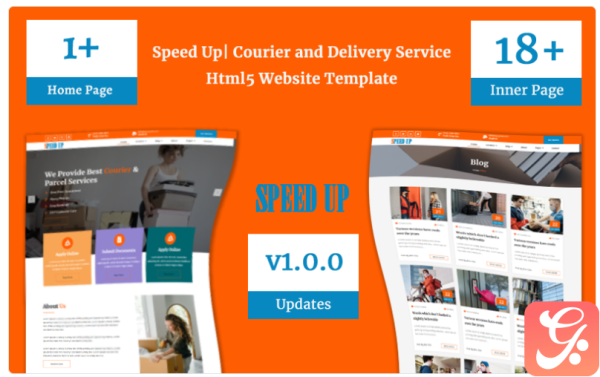 Speed Up| Courier and Delivery Service Html5 Website Template 1.0