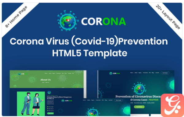 Corona (Covid-19) Prevention HTML5 Bootstrap Website Template 1.0