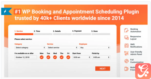 Bookly PRO %E2%80%93 Appointment Booking and Scheduling Software System