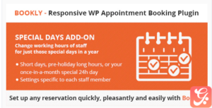 Bookly Special Days (Add-on) 5.0