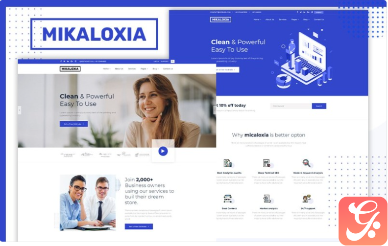 Mikaloxia | Multipurpose Business HTML5 Website Template 1.0