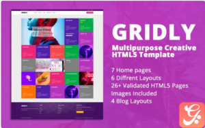 Gridly | Multipurpose Creative HTML5 Website Template 1.0