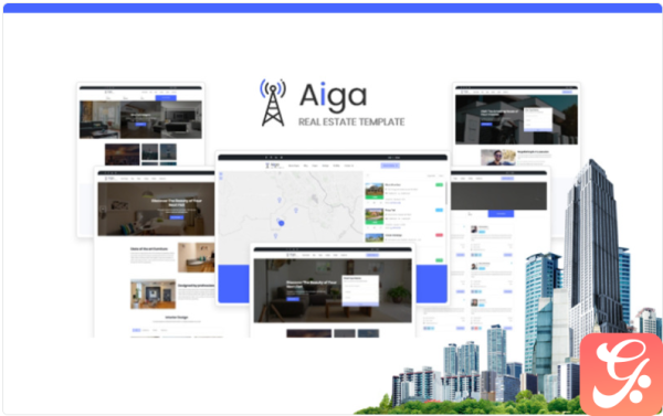 Aiga Real Estate HTML5 Website Template