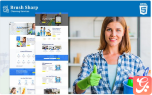 Brush Sharp | Multipurpose Responsive Cleaning Services Website Template 1.0