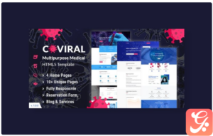 Coviral | Coronavirus & COVID-19 Prevention Website Template 1.0