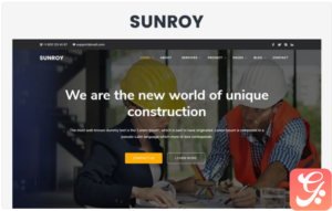 Sunroy - Architecture, Construction Website Template 1.0