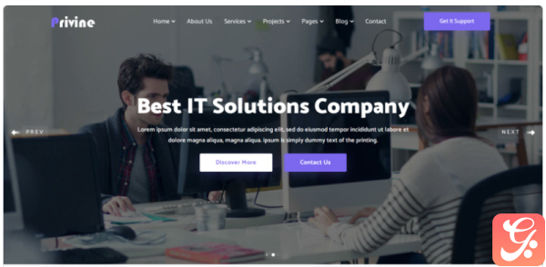 Privine IT Solutions Business Services Website Template
