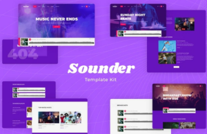 Sounder | Internet Radio & Streaming Elementor Template Kit