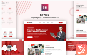 Syner - Creative Agency Elementor Template Kit