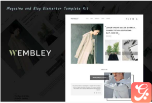 Wembley - Blog & Magazine Elementor Template Kit