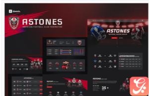 Astones - American Football Team & Sports Elementor Template Kit