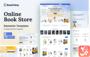 BookChimp - Online Book Store Website Elementor Template Kit