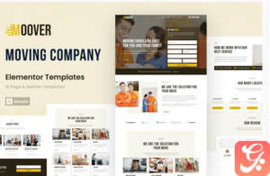 Moover - Moving Company Website Elementor Template Kit
