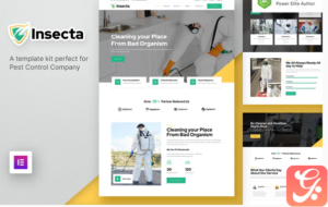 Insecta – Pest Control & Disinfection Elementor Template Kit