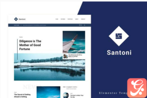 Santoni - Blog & Magazine Elementor Template Kit