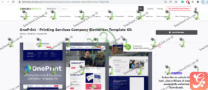OnePrint – Printing Services Company Elementor Template Kit