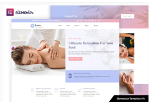 Luna - Spa & Wellness Elementor Template Kit