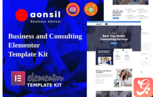 Aonsil - Business & Consulting Elementor Template Kit