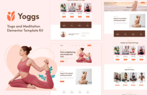 Yoggs - Yoga & Meditation Elementor Template Kit