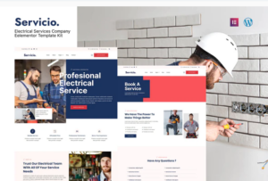 Servicio - Electrician & Electrical Services Template Kit