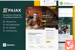 Pajax – Tax Advisor & Financial Consulting Elementor Template Kit