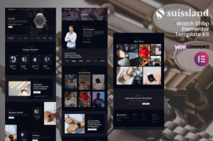 Suissland - Watch Shop Elementor Template Kit
