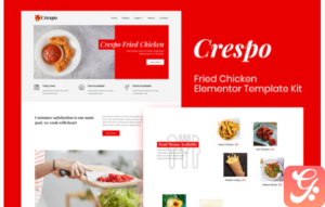 Crespo - Fast Food Restaurant Elementor Template Kit