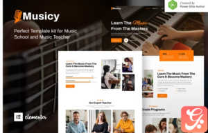 Musicy – Music School Elementor Template Kit