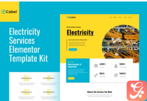 Cabel - Electricity Services Elementor Template Kit