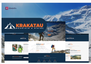 Krakatau - Mountain & Hiking Elementor Template Kit