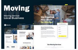 Moving Service - Local Business Elementor Template Kit