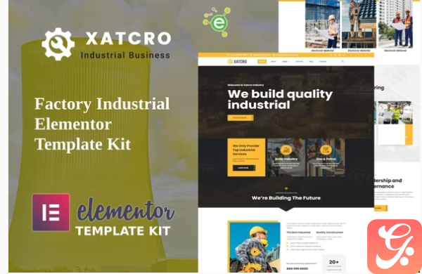 Xatcro Factory Industrial Elementor Template Kit