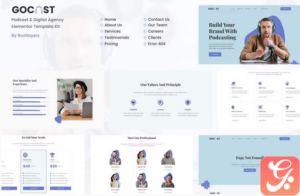 Gocast - Podcast & Digital Agency Template Kit