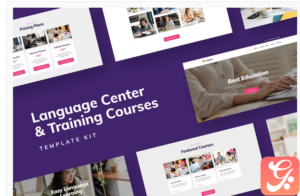 Distance Education - Language Center & Training Courses Template Kit
