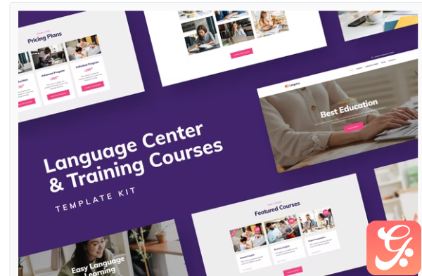 Distance Education Language Center Training Courses Template Kit