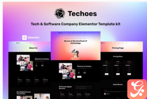 Techoes - Tech & Software Company Elementor Template kit