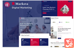 Marketa - Digital Agency Business Services Elementor Template Kit