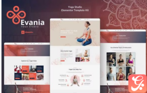 Evania - Yoga Studio Elementor Template Kit