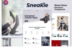 Sneakie - Shoes Store WooCommerce Elementor Template Kit