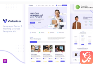 Verbalizer – Language Courses & Learning Center Elementor Template Kit
