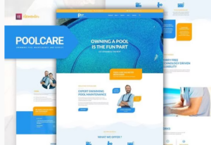 Poolcare - Swimming Pool Service & Maintenance Elementor Template Kit
