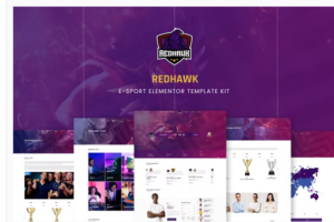 Redhawk - Esports Elementor Template Kit