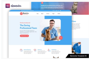 Beetrix - Pet Clinic & Hospital Elementor Template Kit