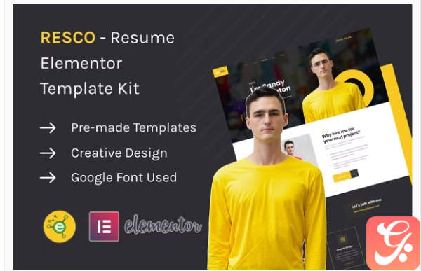 Resco - Resume Elementor Template Kit