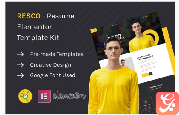 Resco Resume Elementor Template Kit