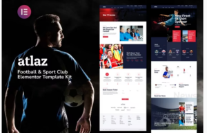 Atlaz - Football & Sports Club Elementor Template Kit